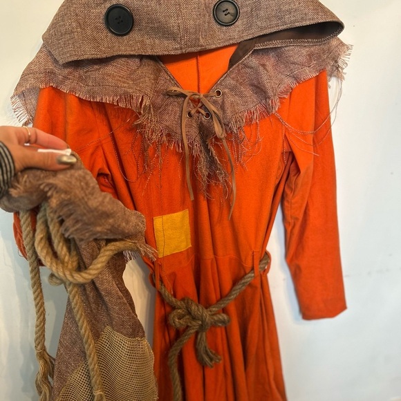 Spirit Halloween Orange and Yellow Costume with Rustic Charm - Picture 3 of 5